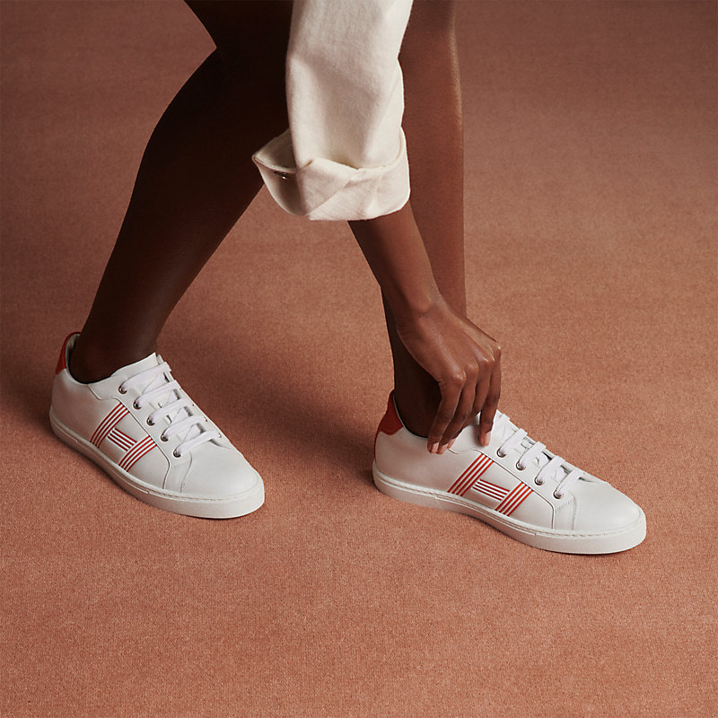 Hermes white online sneakers